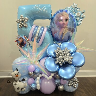 Raleigh Balloons, Event Decor and Rentals expert at Air with Flair showcasing customized balloon installations and enchanting backdrop decor for events.