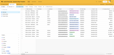 Sales Log