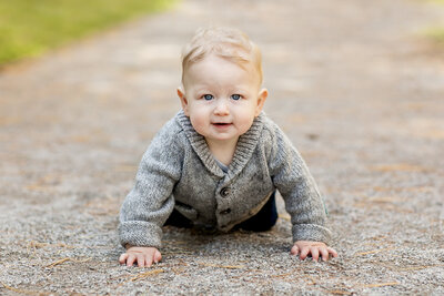 Child in Sunflower Field near Cookstown Ontario