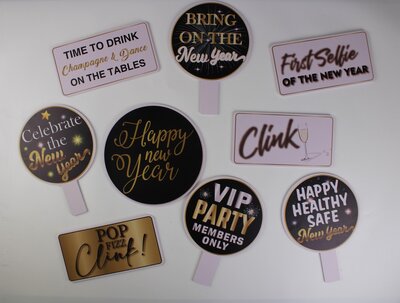 New years eve photobooth props for fun pictures