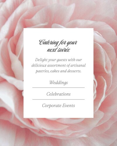 social media template for bakeries and restaurants - catering options