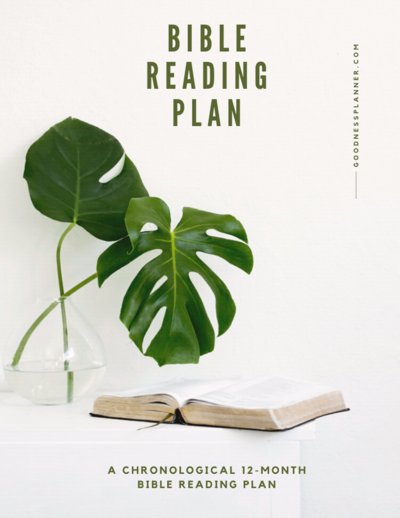 GP Freebie - Bible Reading Plan