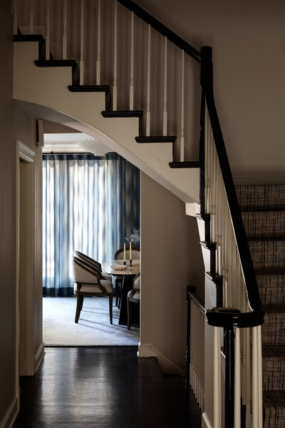 Moody stairwell entry way 