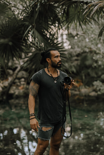 The team behind the camera at Tulum Wedding Photos, nature inspired weddings