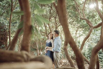 Cross Estate Gardens | Couple during sunset engagement shoot | Bernardsville, Somerset County, New Jersey