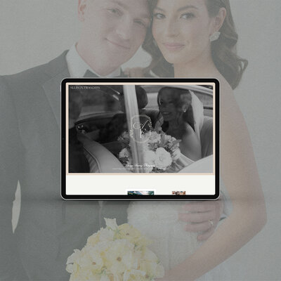 Mockup to show an example of showit branding and website designer​ Palme Design Co