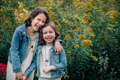 Mom with children at sunset in Madison, WI by McKenna Patterson Photography.
