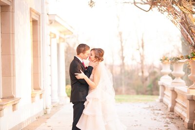 a whimsical christmas fairytale mansion wedding at Liriodendron Mansion in Bel Air Maryland with Liriodendron Mansion Wedding Photographer