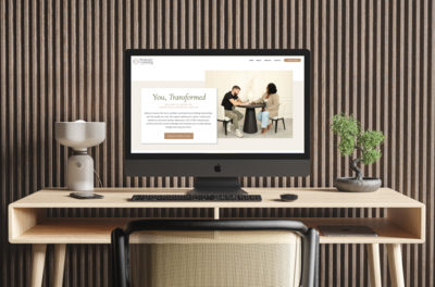 Business card and letterhead for Heavenly Touch Home Care
