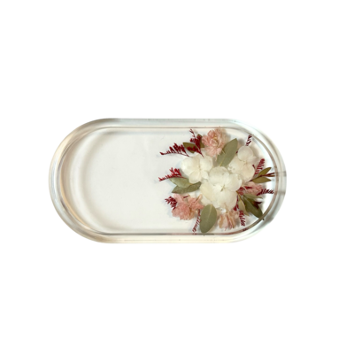resin soap or jewelry dish next to each other 