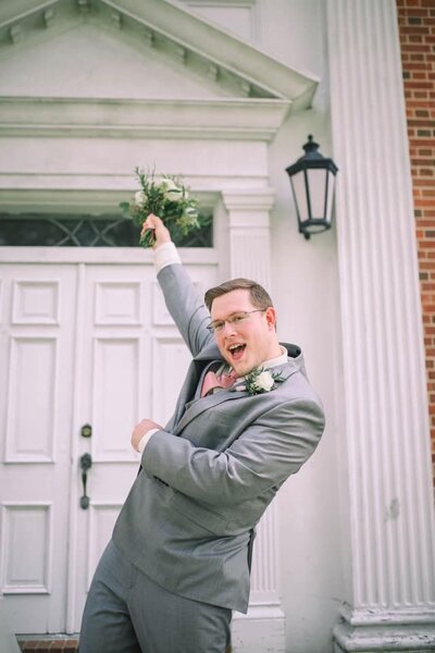 Matthew-smiling-holding-my-bouquet