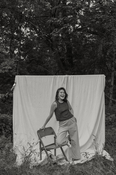 Southeast Asian woman in Blackwater National Wildlife Refuge, Maryland