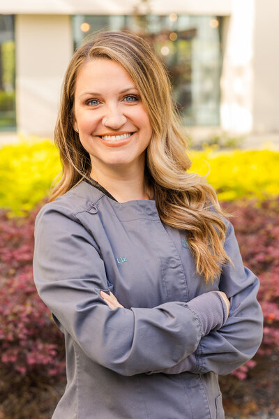 Professional headshots of team members from Atlanta dentist office Charles Arp, DDS & Associates by brand photographer Laure photography
