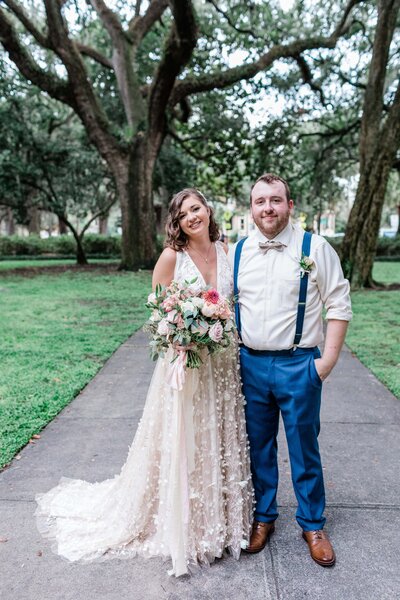 Marissa + Cody -  Elopement in Savannah - The Savannah Elopement Package, Flowers by Ivory and Beau