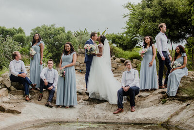 South African wedding photographer, East London wedding photographer, bride and groom, bridal party, wedding day, groomsmen, bridesmaids