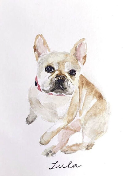 Painting of a dog