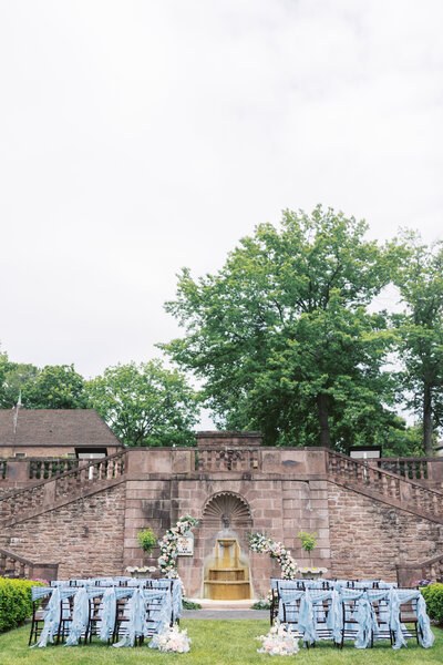 Beautiful outdoor ceremony space at Tyler Gardens.