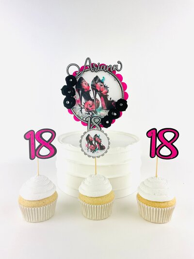 18th birthday heel toppers