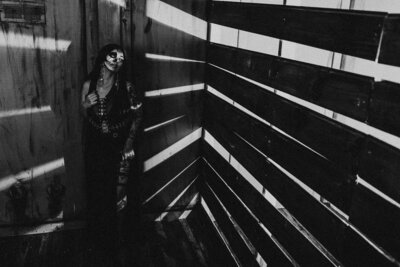 spooky looking woman