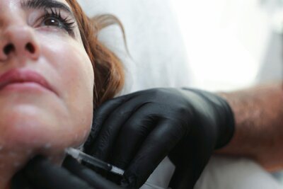 Woman receiving Botox