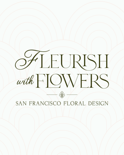 Logo design for Fleurish with Flowers, a San Francisco florist