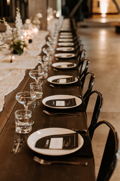 wedding detail photos of tablescape from a san diego wedding