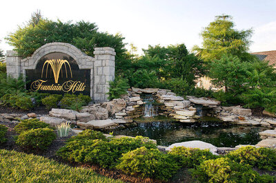 Commercial landscape company project in Kansas City: Fountain Hills location