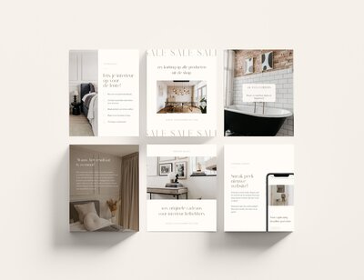 Interieur ontwerper Instagram post templates
