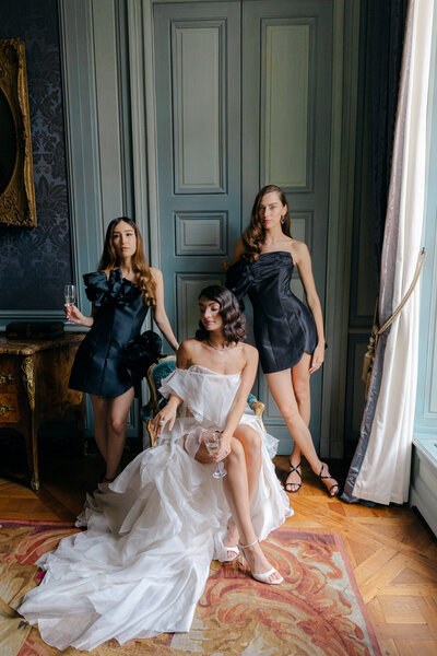 Candid moment during a wedding ceremony at the Dallas Arboretum