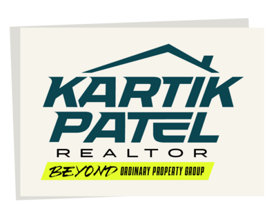 Logo after for Kartik Patel Real Estate agent design by Amanda Newman Design in Paducah, Kentucky