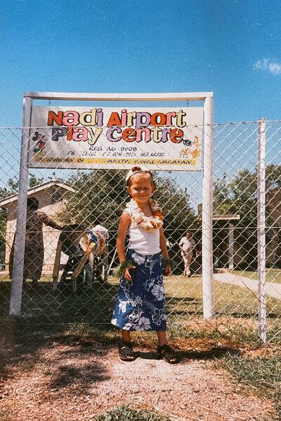 Newcastle & Hunter Valley wedding photographer Zac Graham when he was a child in Fiji