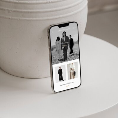 website design for fashion brand
