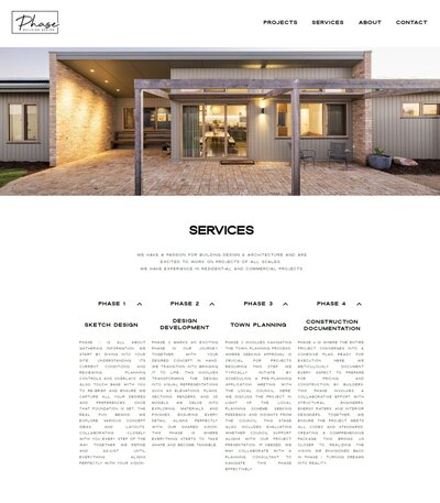 Affordable website design example for a business in the building design industry Warrnambool by web designer Coja Creative