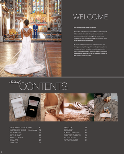 graphic of the ultimate wedding guide