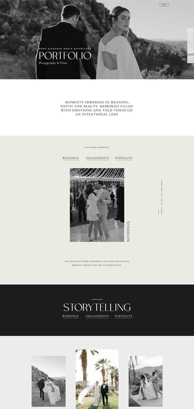 Authentic Portfolio - Garden of Muses Showit Website Template