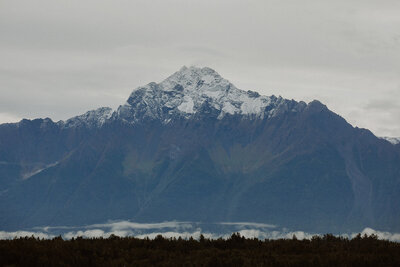 Large snow-capped mountain in Alaska