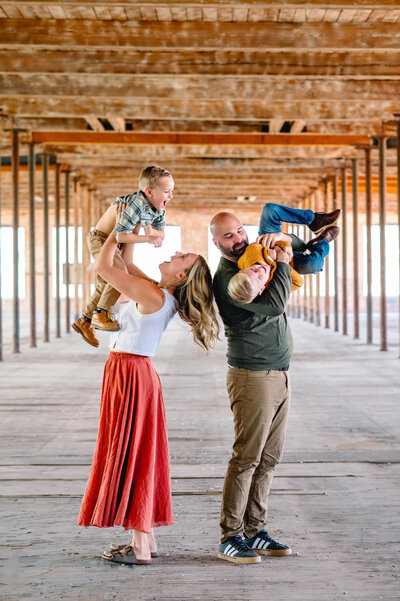 Family after taking photo with Newborn Mckinney Photographer