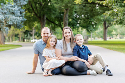 family with little girl