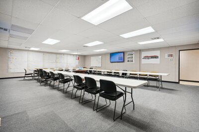 Temporary meetings space for construction company