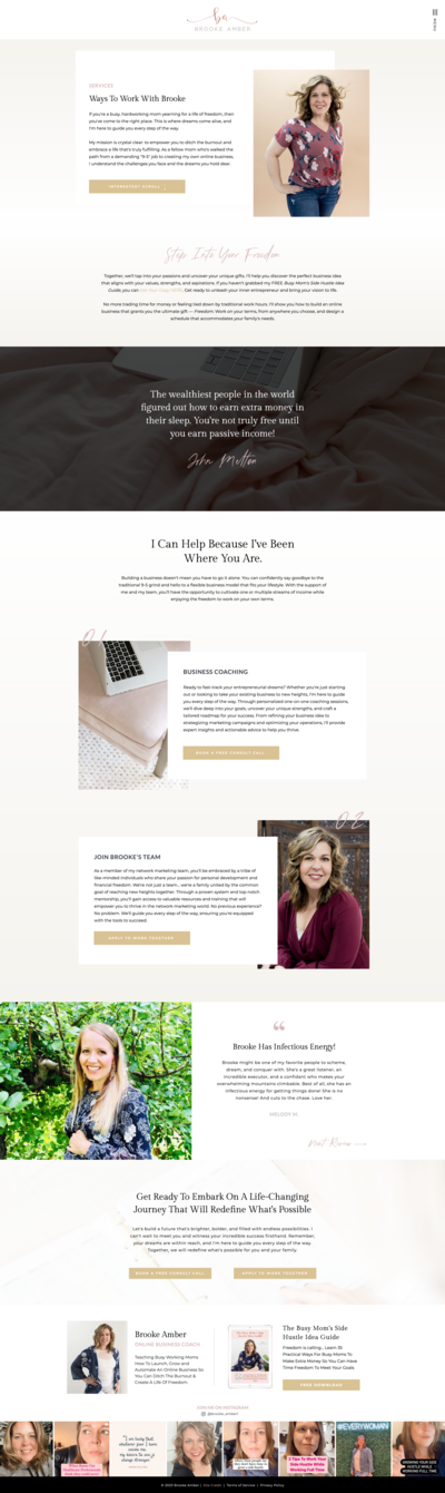 Sales page design focused on conversion strategy for digital product launch by Jessie Richards