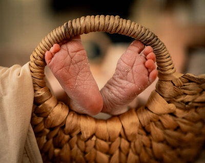 Baby sleeping in crib