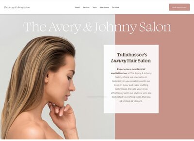 Avery and Johny salon 1