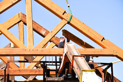 Timber truss contractor  custom home