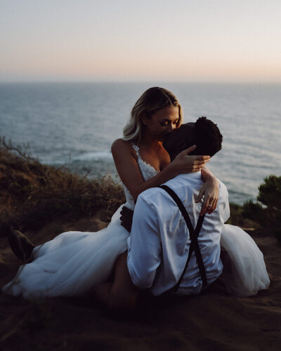 Malibu Elopement  Photo- Colby and Valerie Photography