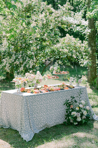 Charcuterie Grazing Table with luxury meats and cheeses