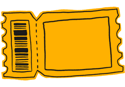 yellow ticket frame