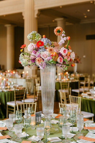 Houston area floral arch for bride a groom