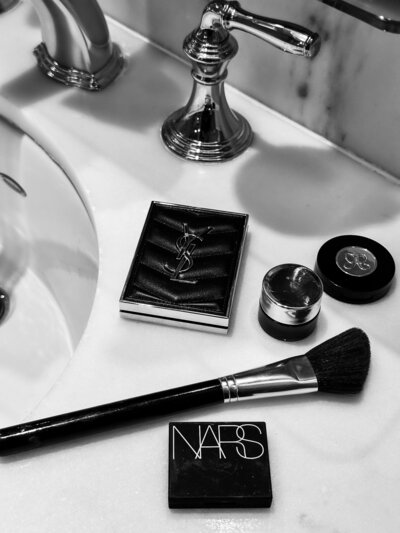 Beauty Products by the sink - photo by AMALYN STYLE + SOCIAL 
