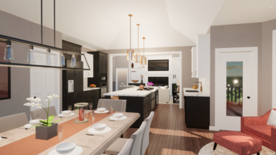 3D Modeling and Renovation Kitchen and Dining Room Renovation Done for Kansas City Residence