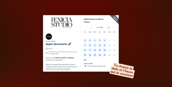 Appel découverte de Fenicia Studio, graphiste spécialisée en identité visuelle pour le secteur culturel.